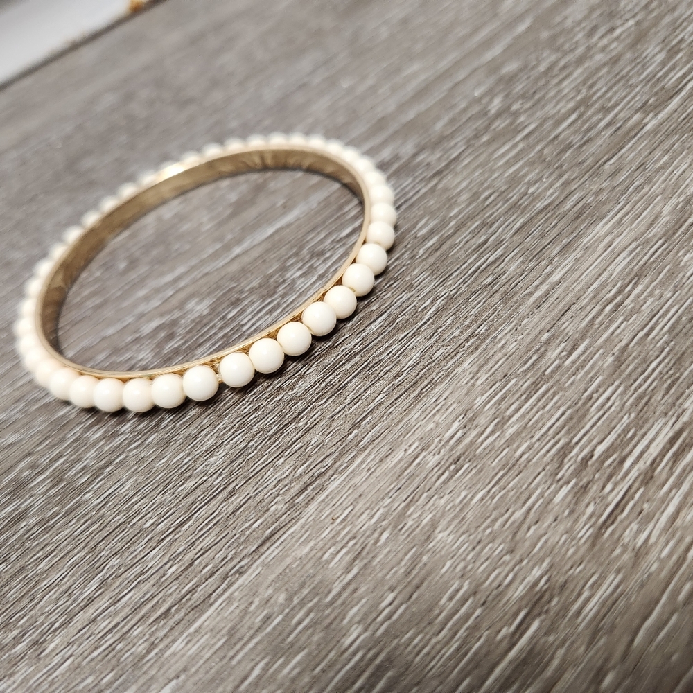 Cute beaded bangle bracelet